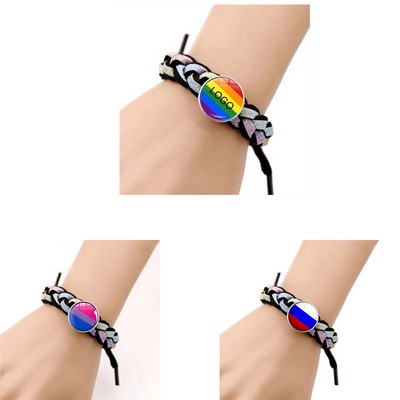 Braided Bracelet Rainbow Wristband