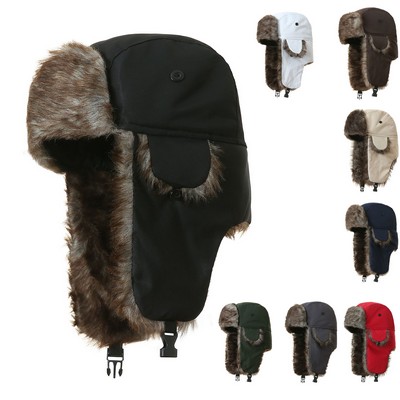 Winter Windproof Ski Beanie Trapper Hat