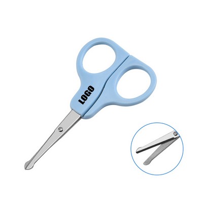 Ergonomic Stainless Steel Safety Scissors with Round Tip