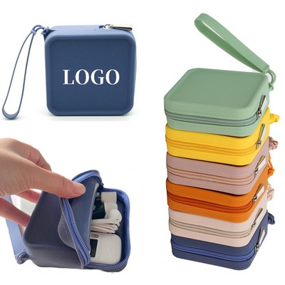 Square Storage Bag Silicone Coin Purse