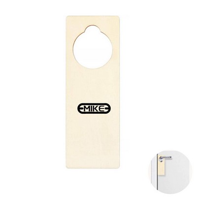 Wooden Double Sided Custom Door Hanger Tag