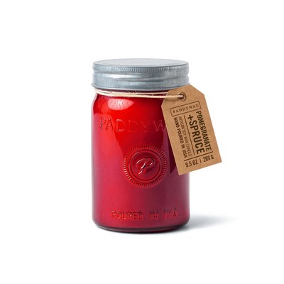 Relish Jar 9.5 Oz Red Glass - Pomegranate & Spruce