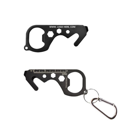 Key Shaped Versatile Tool Card with Carabiner