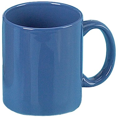 11 oz. Classic Ceramic C-Handle Mug, Ocean Blue