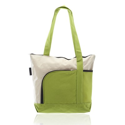 Zipper Polyester Tote Bags