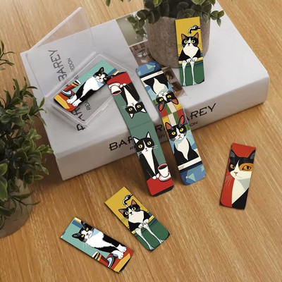 Cute Cat Magnetic Bookmark Book Marker Clip Magnet Page Clip