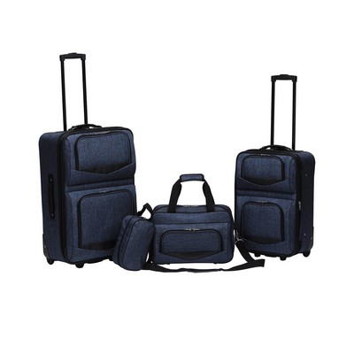 PremiumBag 4Pc Luggage Set Denim Blue