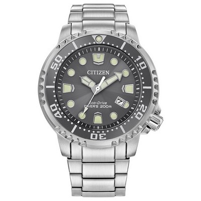 Citizen Watch Men's Promaster Dive Stainless Steel Bracelet Watch Gray Dial