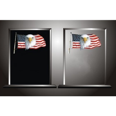 Eagle Flag Acrylic Award, 7" W x 9" H