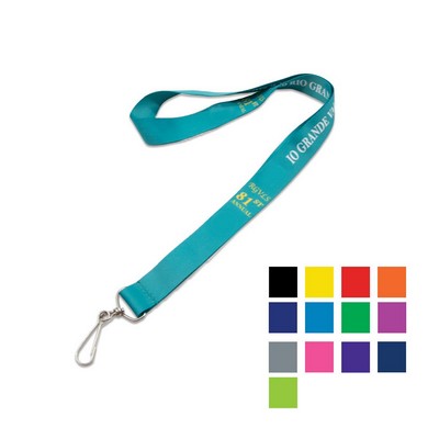 Office Polyester Lanyard w/ Metal Swivel J Hook