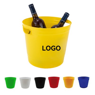 6L Plastic Ice Bucket with Both Side Handles
