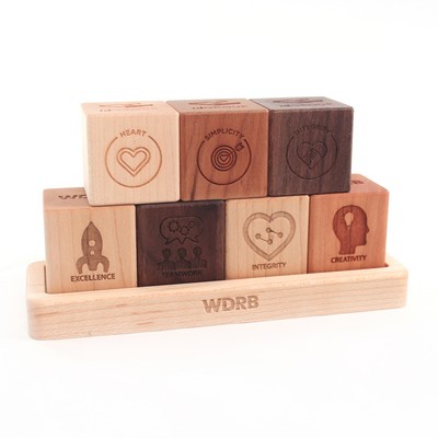 Core Values Desktop Blocks With Tray Display™
