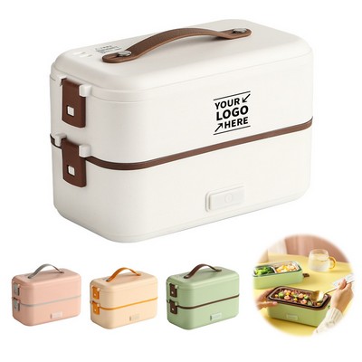 Plug-in Double Layer Heating Insulation Bento Lunch Box