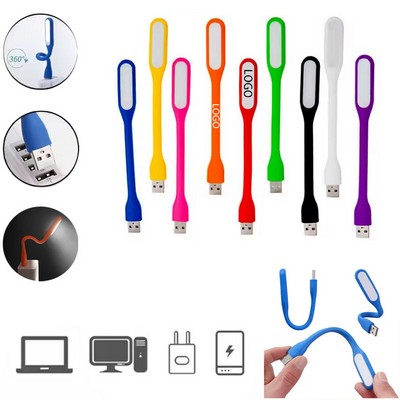 Flexible Portable USB LED Mini Book Light