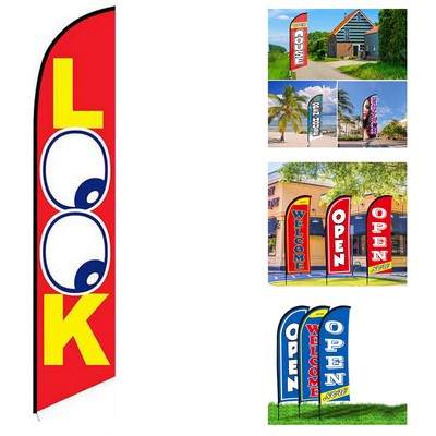 78.74X19.69" Feather Flag