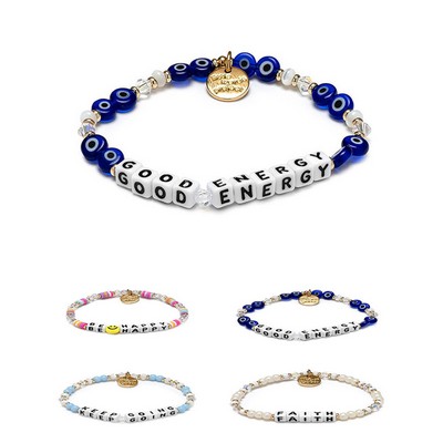 Custom Friendship Elastic Bracelet Sports-Themed Beaded