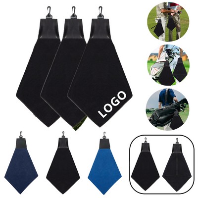 Golf Towel With Carabiner Hook