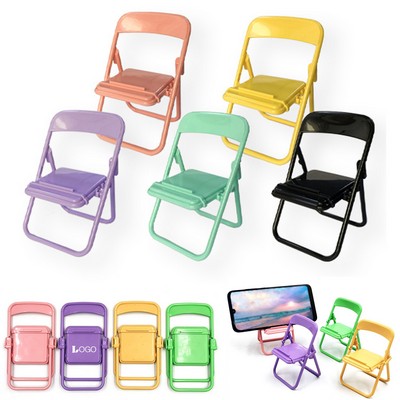 Mini Folding Chair Cell Phone Stand Holder