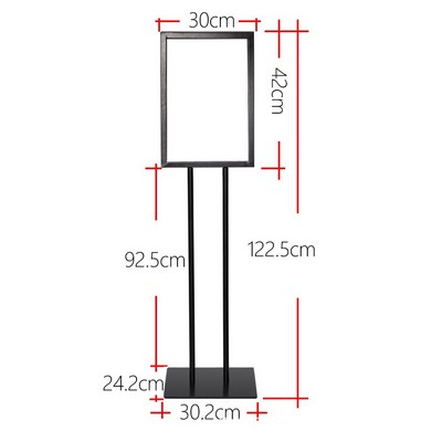 Display Stand Sign Holder Sign Stand With Base Double-Sided for Board