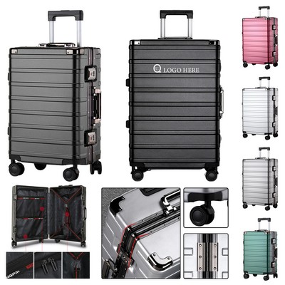 24-Inch Aluminum Alloy Travel Luggage Suitcase