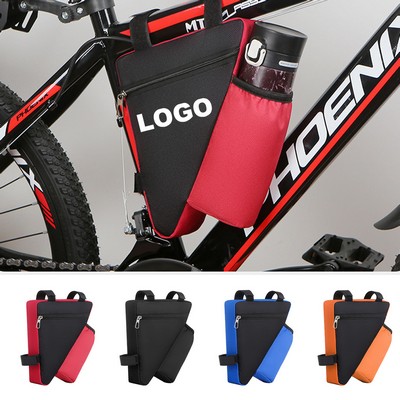 Bike Triangle Frame Bag With Bottle Holder