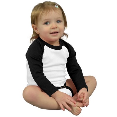 MONAG Infant Polyester Long Sleeve Raglan Bodysuit