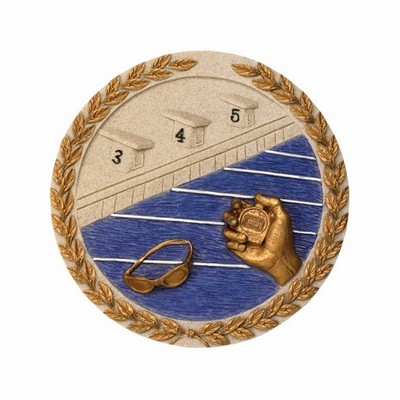Swimming Plaque Mount Medallion