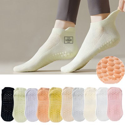 Thin Silicone Non-Slip Yoga Socks for Women