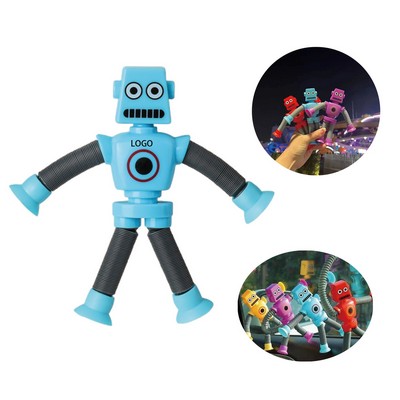 Stretchy Suction Cup Robot Toy