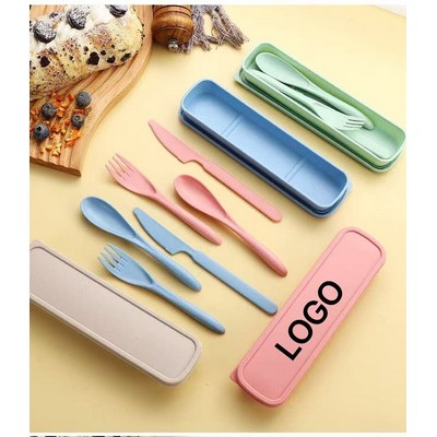 Reusable Travel Utensils Set with Case