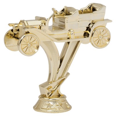 4 1/2" Gold Plastic Antique Car Trophy Figure