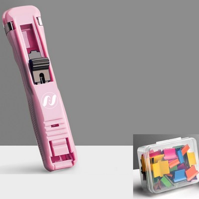 Office Using Paper Clam Clip Dispenser W/ 50 Colorful Clips