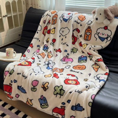 300 GSM Sublimated Flannel Blanket 1 Side