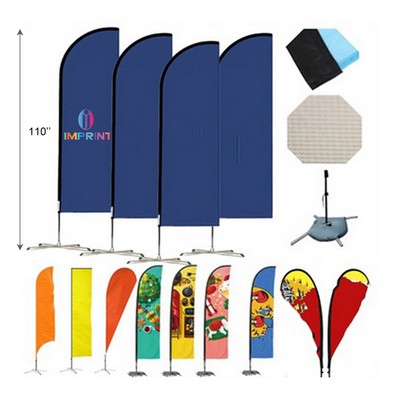 Custom Outdoor Feather Beach Flags
