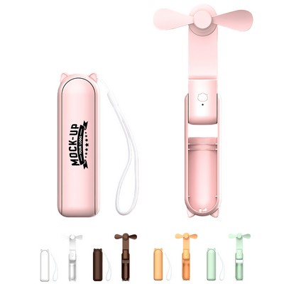 USB Rechargeable Fan with Power Bank