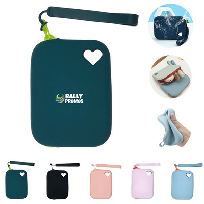 Portable Waterproof Love Creative Silicone Storage Bag