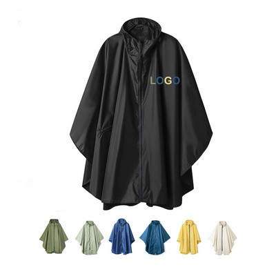 Reusable Rain Poncho Adult Size