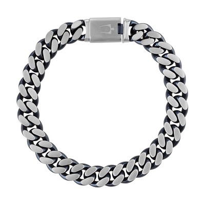 Bulova Jewelry Classic Silver Curb Bracelet - Medium
