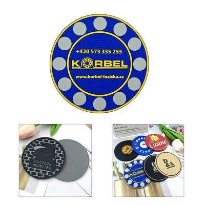 3.5" Soft PVC Coaster