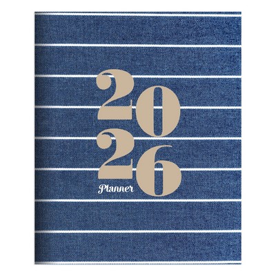 2026 Denim Large Monthly Planner