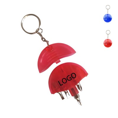 Mini 4-In-1 Screwdriver Tool Keychain