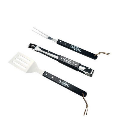 Stainless Steel Barbecue Spatula Three-Piece Set