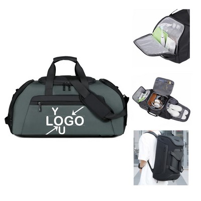Compact Sports Duffel with Hydration Pocket