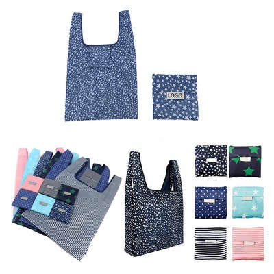 Oxford Foldable Reusable Eco-friendly Portable Tote Bag