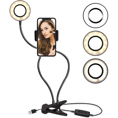 Selfie Ring Light With Cell Phone Holder Stand