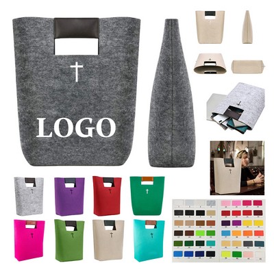 Stylish Felt Wine Gift Tote