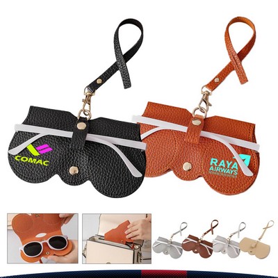Vistrel PU Leather Hanging Glasses Holder