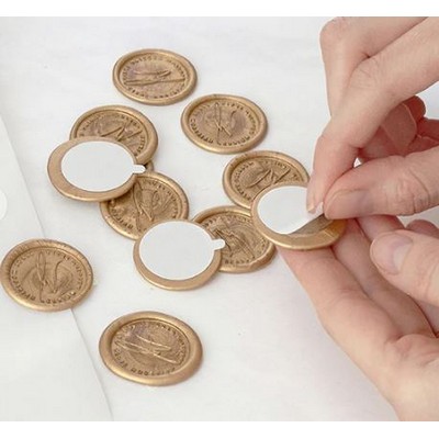 Wax Seal Sticker, 1 1/8" - 1 1/4" dia.