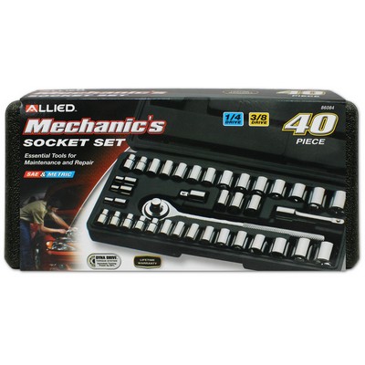 Allied 40-Piece Mechanic's Socket Set In Case