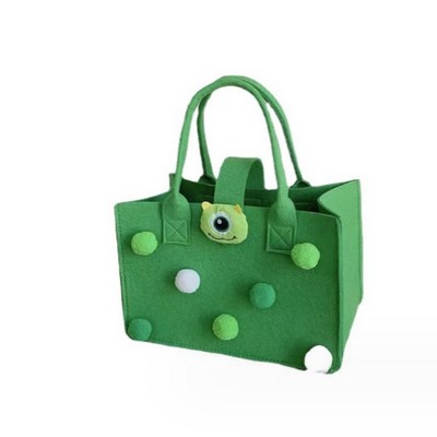 Cartoon doll tote bag